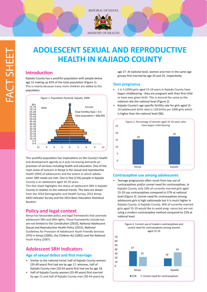 Adolescent Sexual and Reproductive Health in Kajiado County - African ...