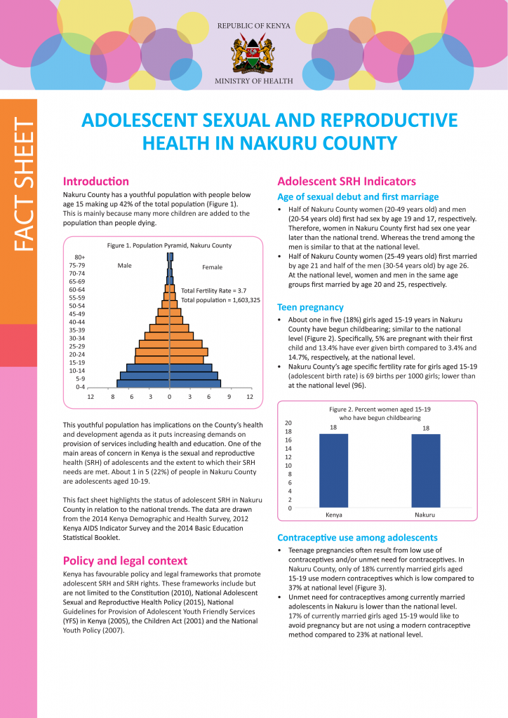 Adolescent Sexual and Reproductive Health in Nakuru County - African ...