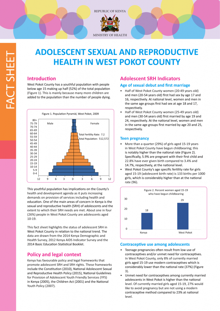 Adolescent Sexual and Reproductive Health in West Pokot County ...