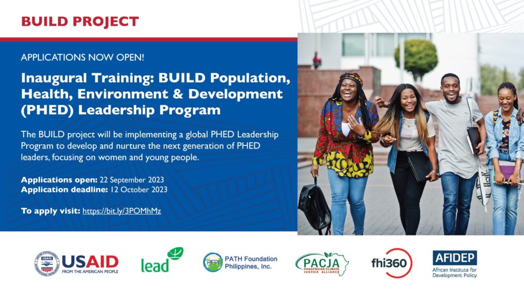 Call for Applications. Inaugural Training: BUILD PHED Leadership ...