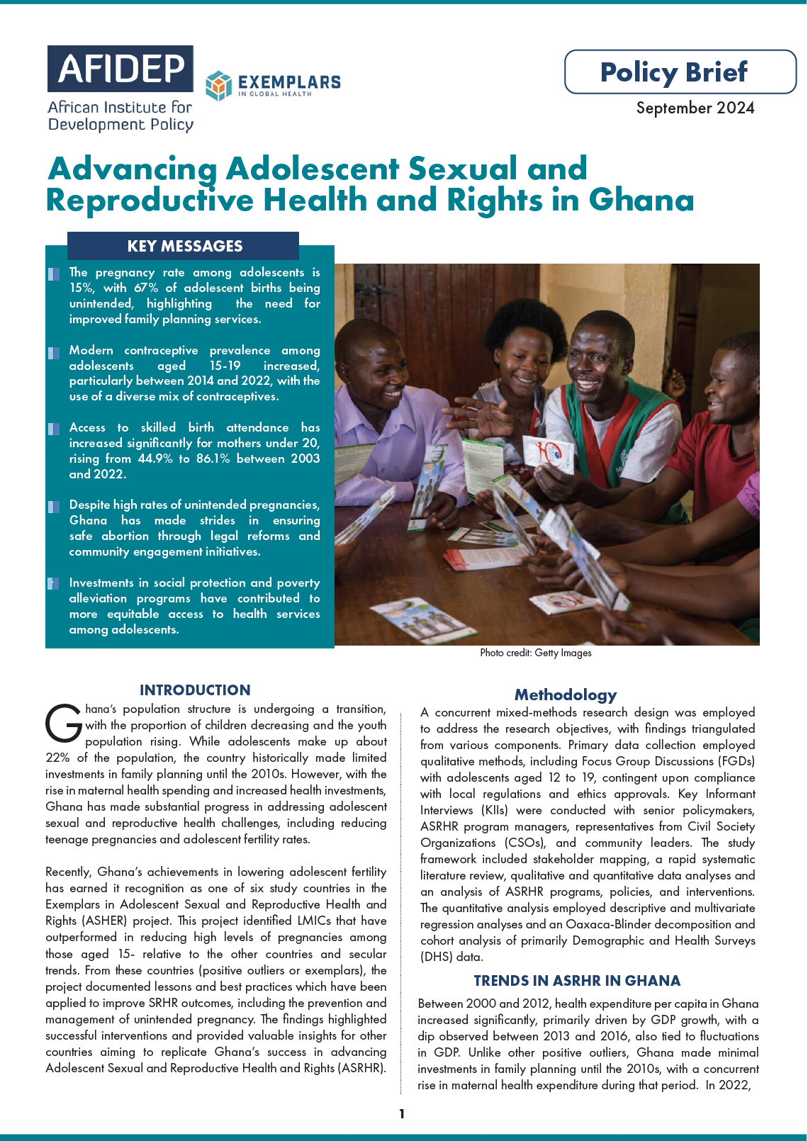 Advancing Adolescent Sexual and Reproductive Health and Rights in Ghana ...